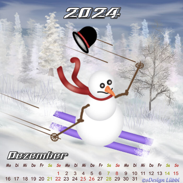  Dezember 24 WA 01/ Kalender des Monats