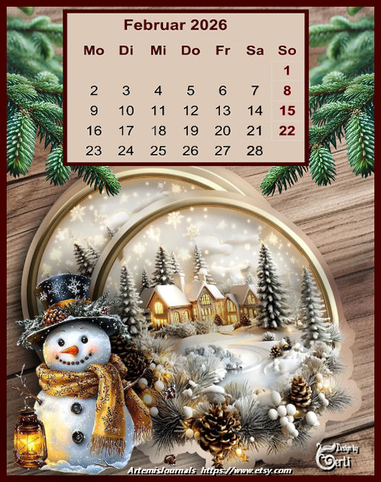  Februar 2026_Kalender basteln